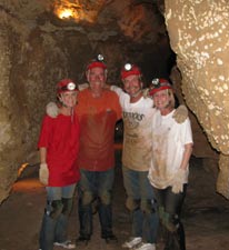 We made it through the first tunnel - dirty and wet