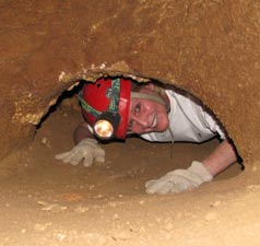 Exiting the first narrow tunnel