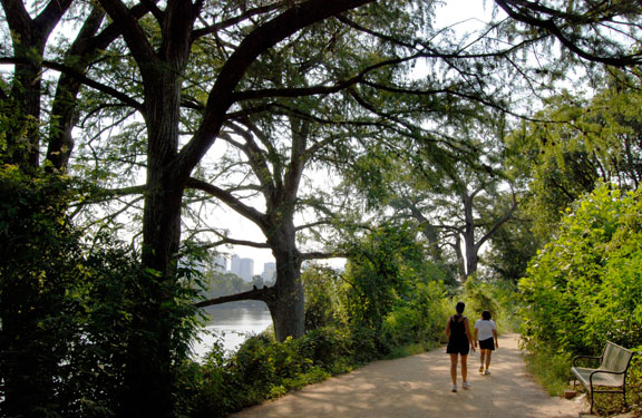Trails around Lady Bird Lake