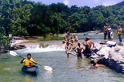 Sculpture falls after a nice heavy rain - Austins a little like a rain forest sometimes :)