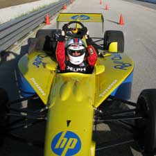 Scott getting ready to fly around the track