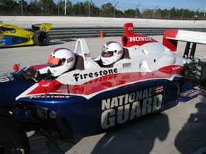 Getting ready to peel out for our Indy ride