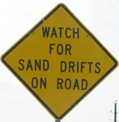 Wish this had said "don' drive on beach, you'll get stuck"