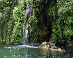 waterfall at Krause Springs