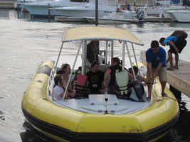 Getting ready to go parasailing with Breakaway Cruises