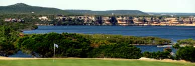 One of many beautiful holes at the Cliffs Resort golf course