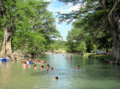 Enjoying the Frio River