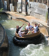 One of the rides at Fiesta Texas