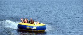 Tubing on Lake Tawakoni