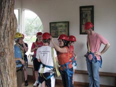 Trying on your equipment