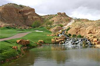One of the golf holes at Lajitas Resort & Spa