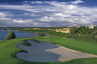 The Cliffs Resort hole number 8 overlooking Possum Kingdom Lake