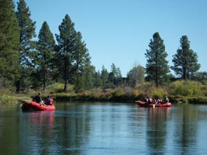 calm water on the Deschutes River