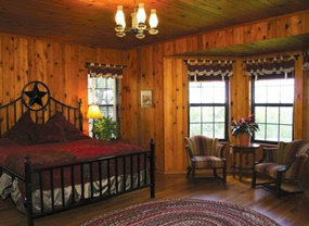 Master bedroom at Nicklos Place