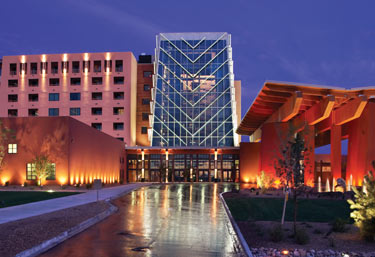 Entrance to the Hard Rock Hotel & Casino in Albuquerque