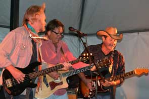 Larry Joe, Bob Livingston, and Larry Joe's guitar player