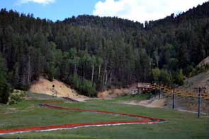 Tube run down the mountain