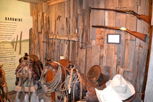 Exhibit at the Crockett Country Museum