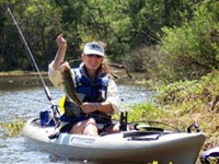 Kayak fishing in Texas