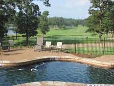 Garden Valley Pool overlooking the 18th hole