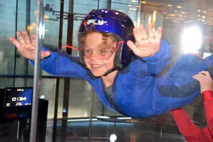 grandson skydiving at iFly