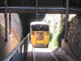 Cable car into the cave
