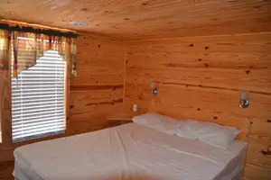 Bedroom in a cabin at  Splashway Waterpark